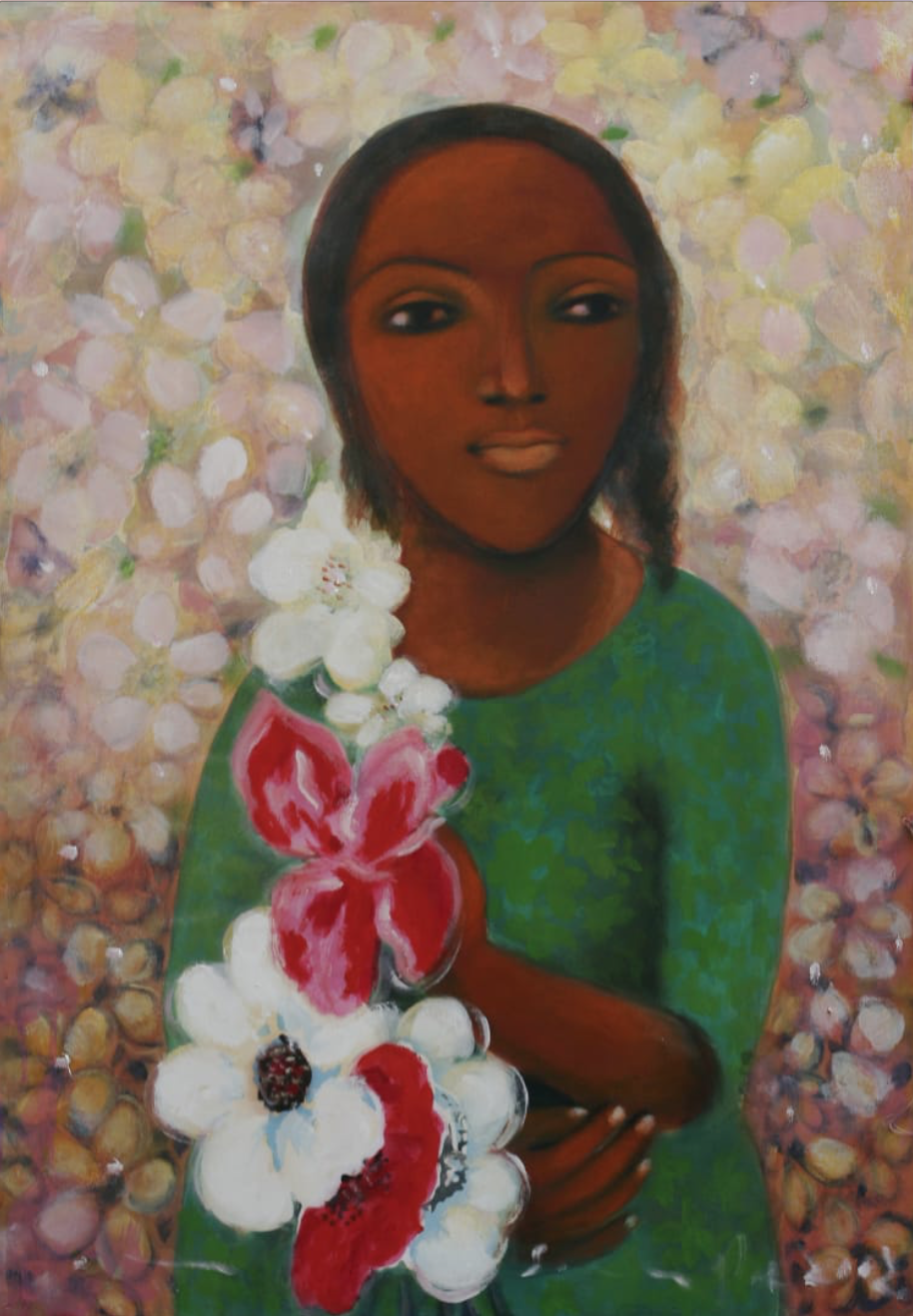 All these flowers for you-I, 36 x 24 inches, Acrylic